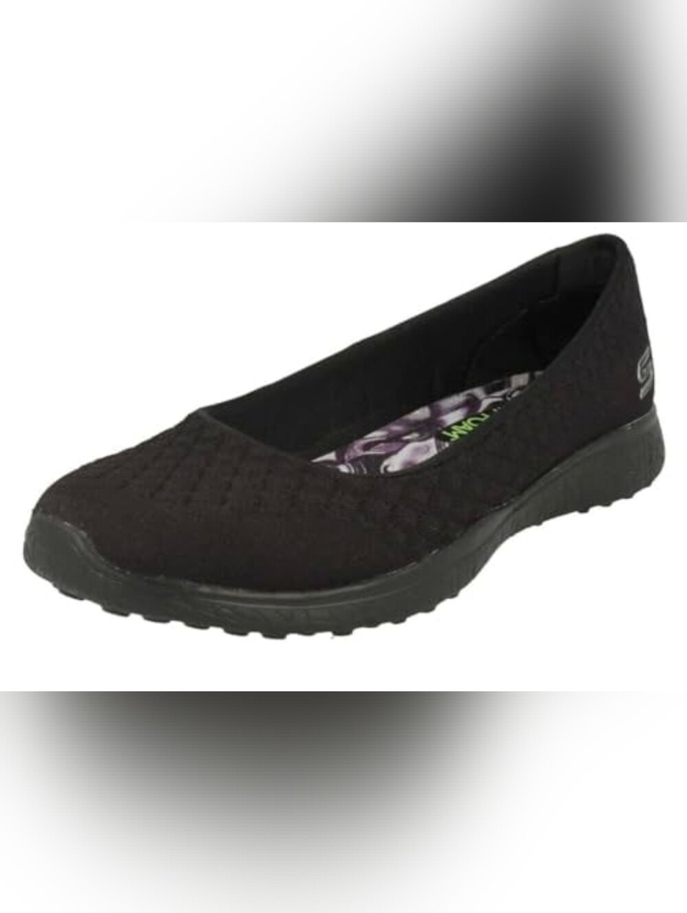 Skechers Black Slip-On Ballet Flat